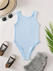 Toddler Girls Tank Rompers Bodysuit Kids Summer Clothes
