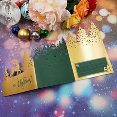 Christmas Tree House Deer Metal Cutting Dies for DIY Greeting Card Scrapbooking