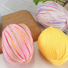 Multicolor Soft Yarn for Knitting & Crocheting - 6 Ply Bulk Yarn