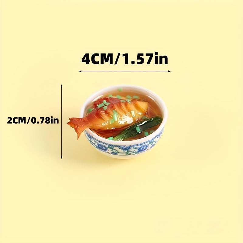 Mini Chinese Porcelain Bowls Vegetable Ornaments
