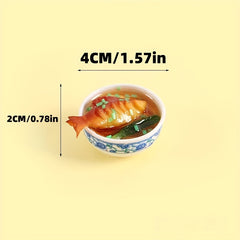 Mini Chinese Porcelain Bowls Vegetable Ornaments