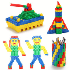 300pcs Rocket Bullet Desktop Building Block Toys Plastic Toys