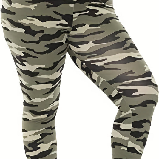 Camo Print High Stretch Yoga Leggings