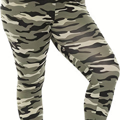 Camo Print High Stretch Yoga Leggings