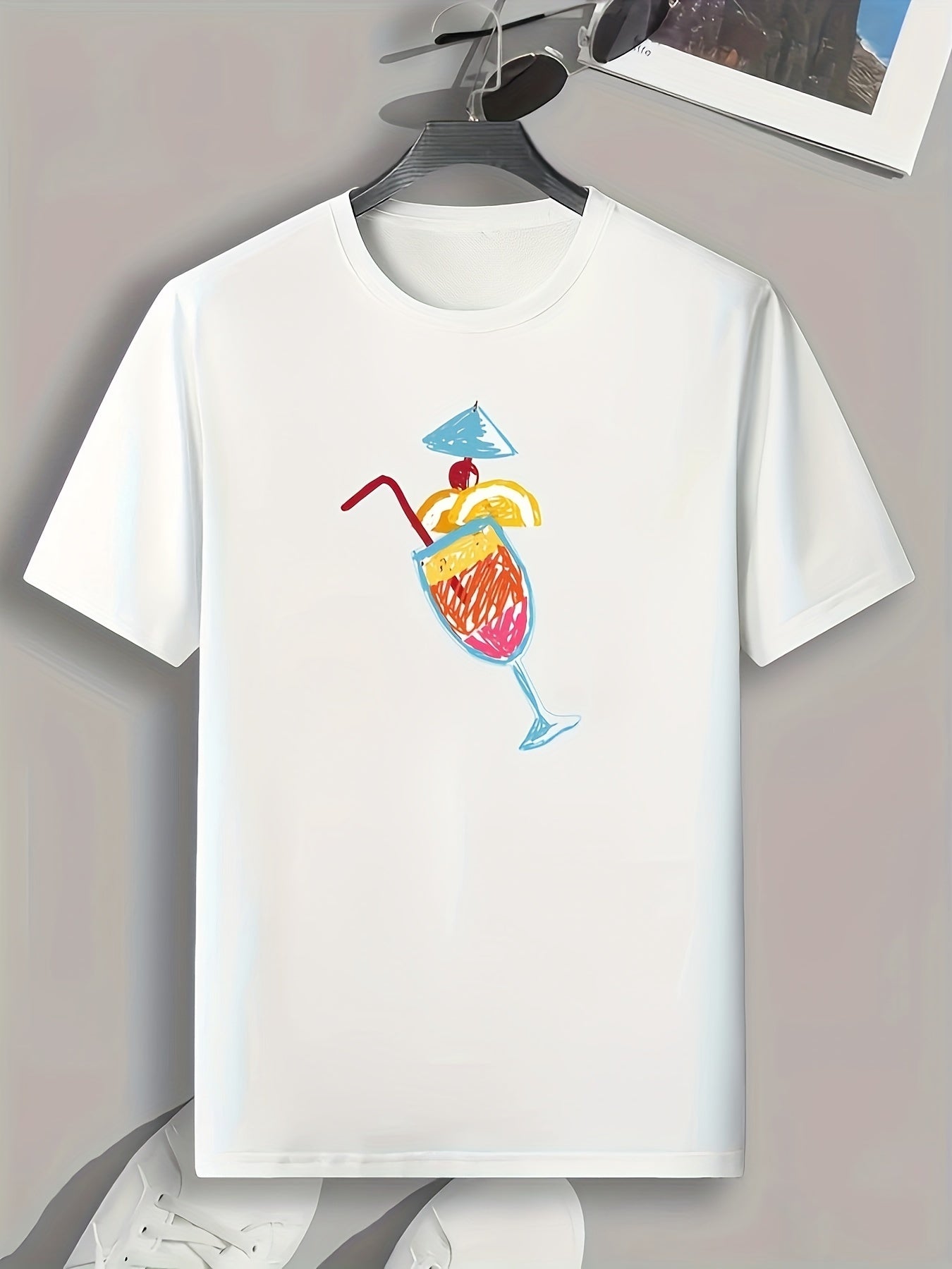Summer Drinks Print Men's Sports T-shirt