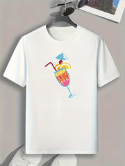 Summer Drinks Print Men's Sports T-shirt