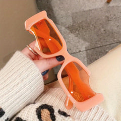 Semi-rimless Sunglasses Women's Shades Y2K Fashion Sunscreen Glasses