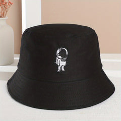 Embroidered Astronaut Fisherman Hat Sun Protection