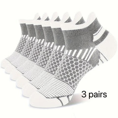 Men's Cushion Ankle Socks for Sports, 3 Pairs