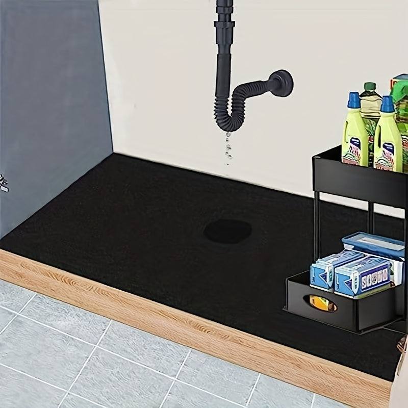 Waterproof Silicone Sink Liner Shelf Protector for Kitchen and Bathroom Cabinets