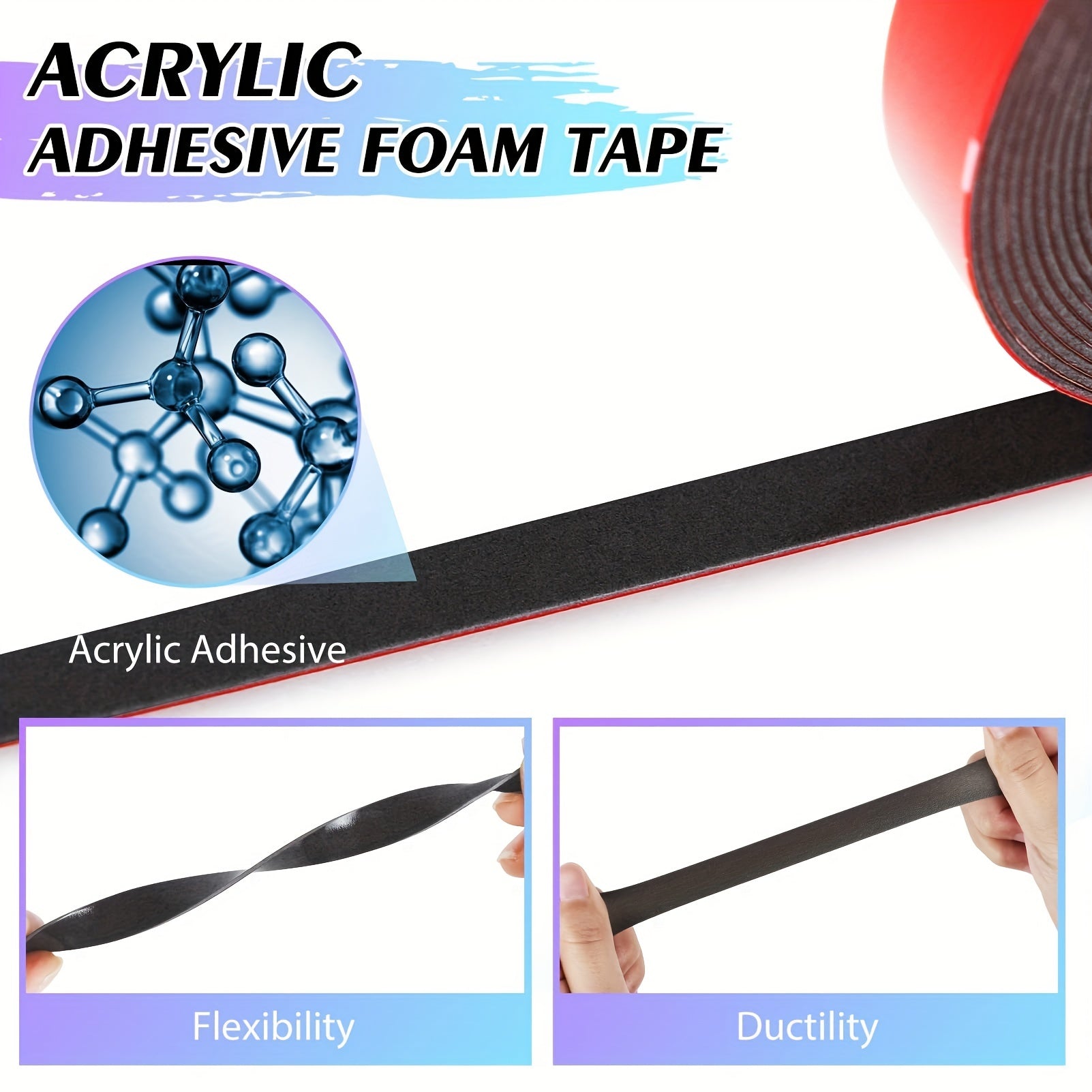 Zoylofg Double Sided Tape Acrylic Adhesive Foam Tape