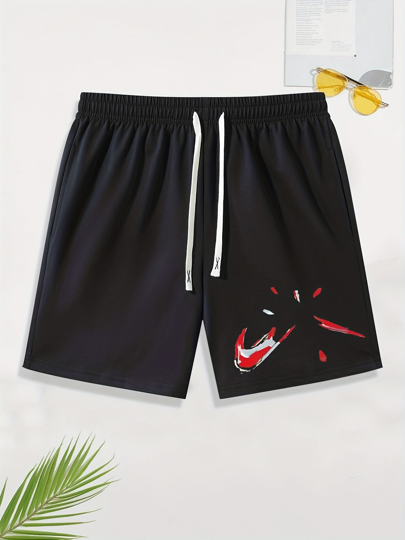 Men's Comfy Stretch Elastic Waist Drawstring Shorts for Summer