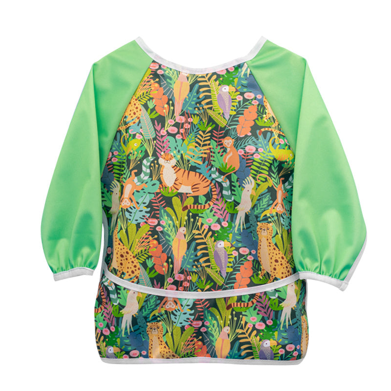 Mumsbest Long Sleeve Baby Bib Waterproof Feeding Smock Bibs