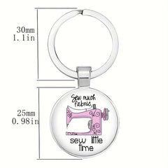 Vintage Sewing Machine Keychain for Boys and Girls