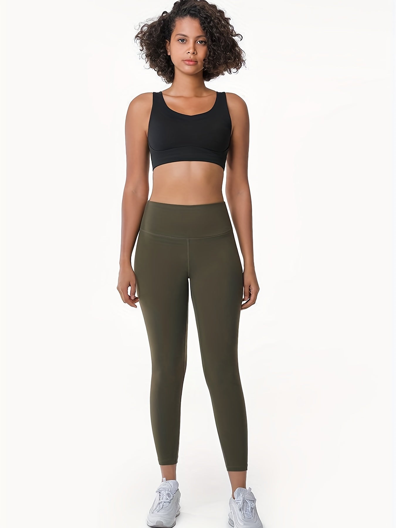 Slim Fit Yoga Pants Butt Lifting High Stretch Cropped Leggings