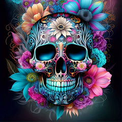 Flower Skull DIY 5D Diamond Painting Set