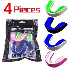 4pcs Sports Mouth Guard Ultimate Protection with Case