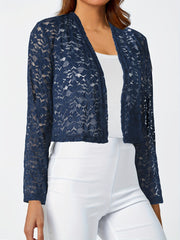 Stylish Lace Open Front Cardigan for Women
