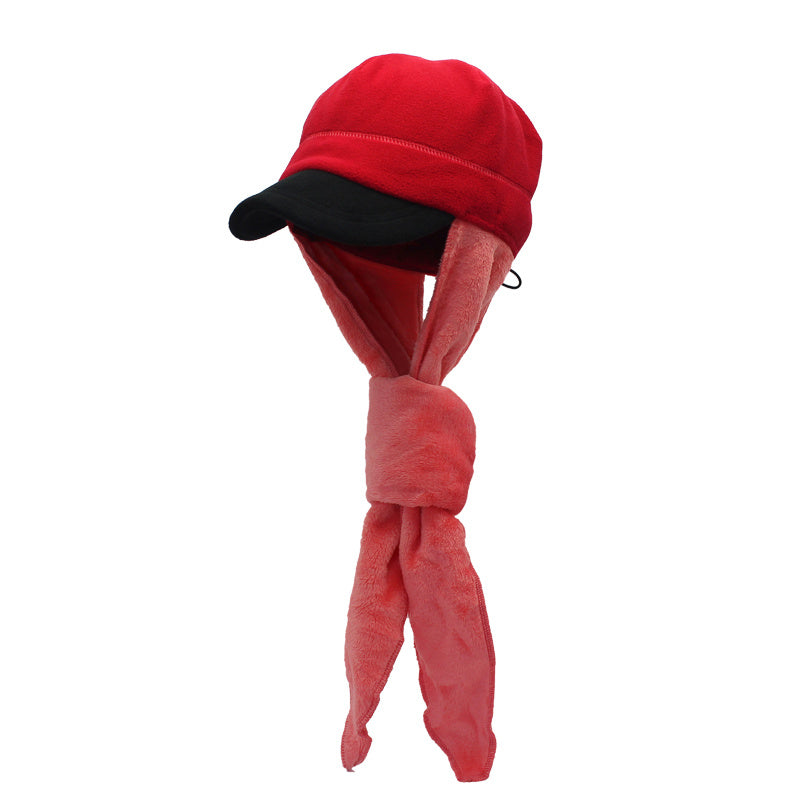 Winter Windproof Warm Anti Cold Outdoor Scarf Cap