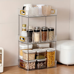 Kitchen Food Storage Rack Shelf Organizer Large Capacity Desktop
