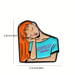 Sleeping Girl Jewelry Brooch Versatile Beauty Styling Decoration Gift