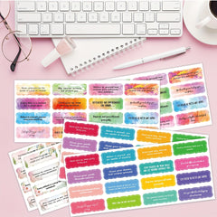 240pcs Encouraging Waterproof English Stickers Gift