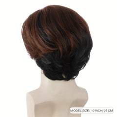Men's Brown Costume Wig for Daily Wear