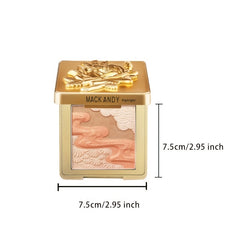 Blush Shimmer Glow Waterproof Palette Highlighter Blush Eyeshadow