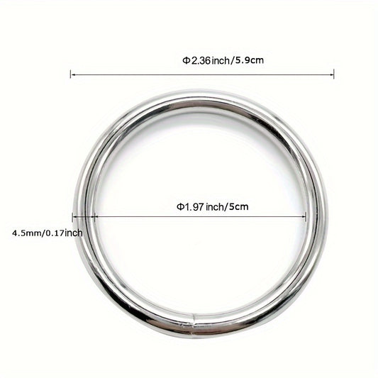 2" Tassel Hoop Plant Hook Welding Steel Silvery Tassel Ring 10pcs