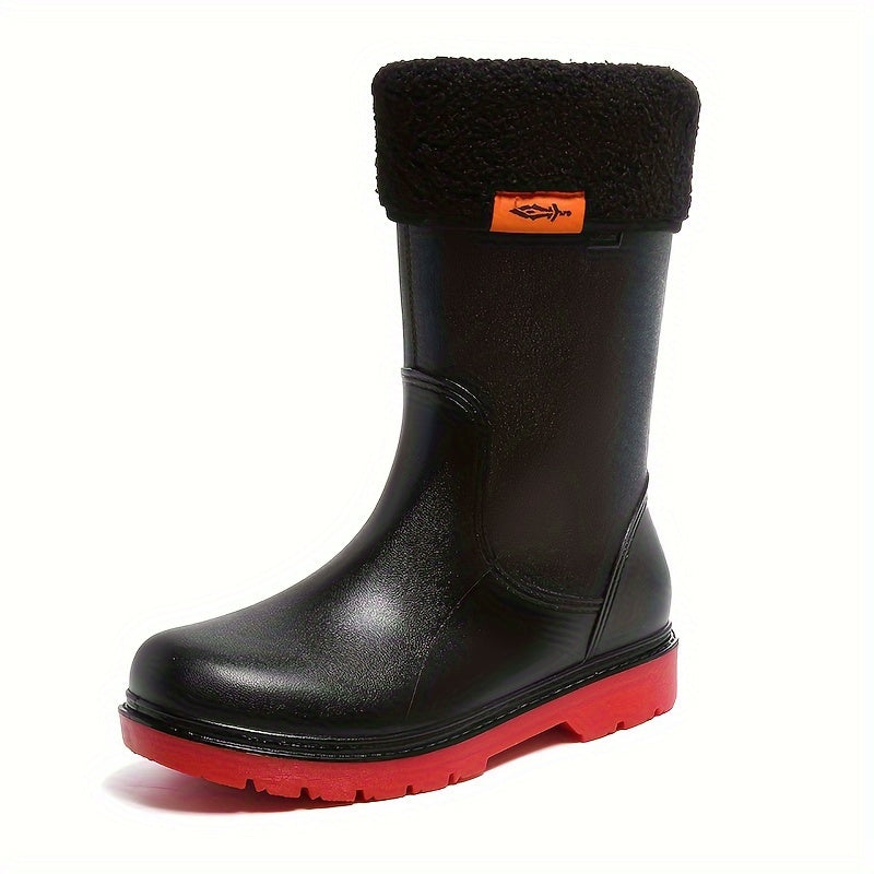Women's Waterproof Chunky Rain Boots Outdoor Fishing Rain Boots