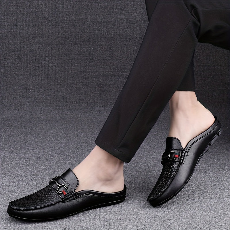 Men's No Tie Lace Slip On Loafers Smart Casual Outdoor Walking Shoes