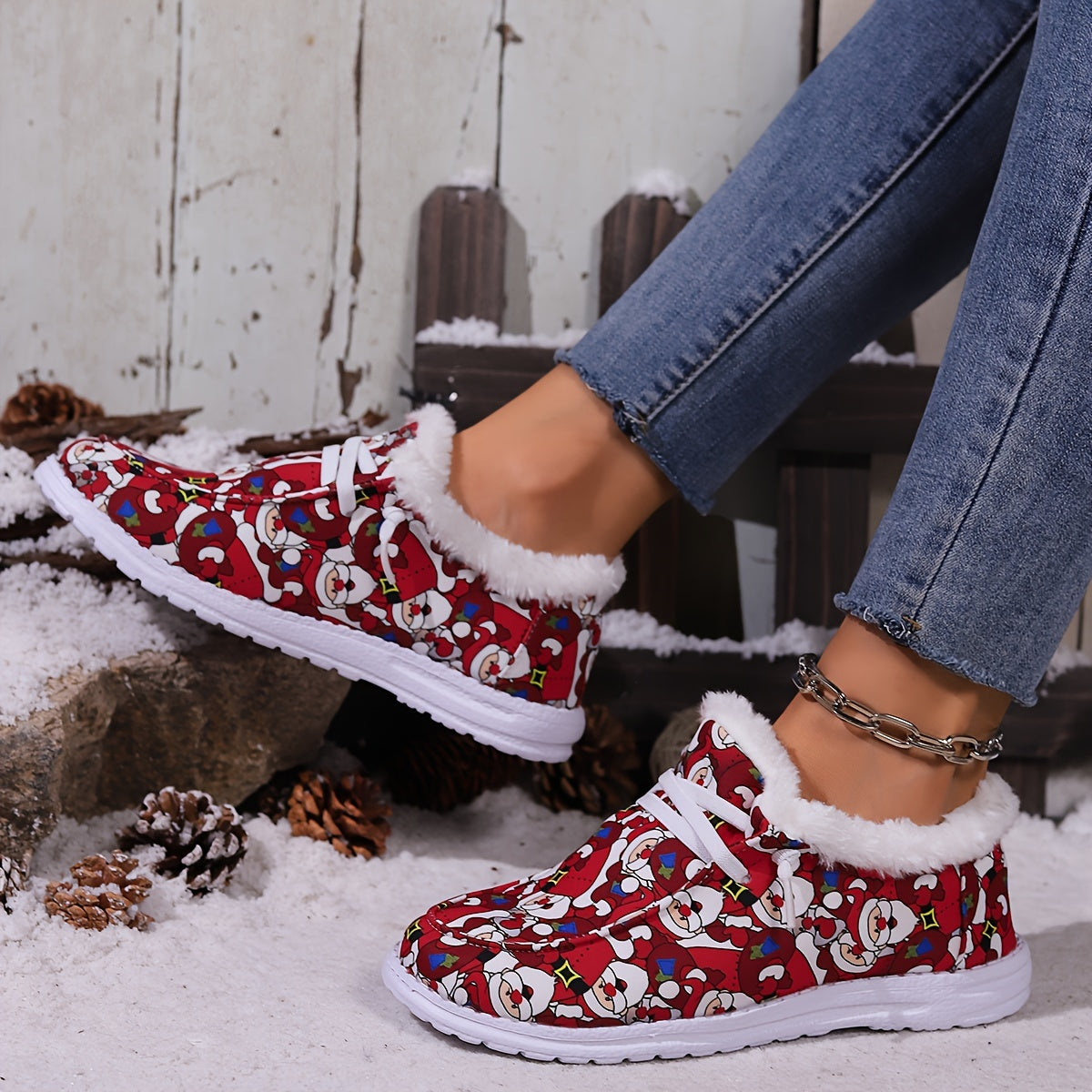 Santa Claus Winter Snow Boots