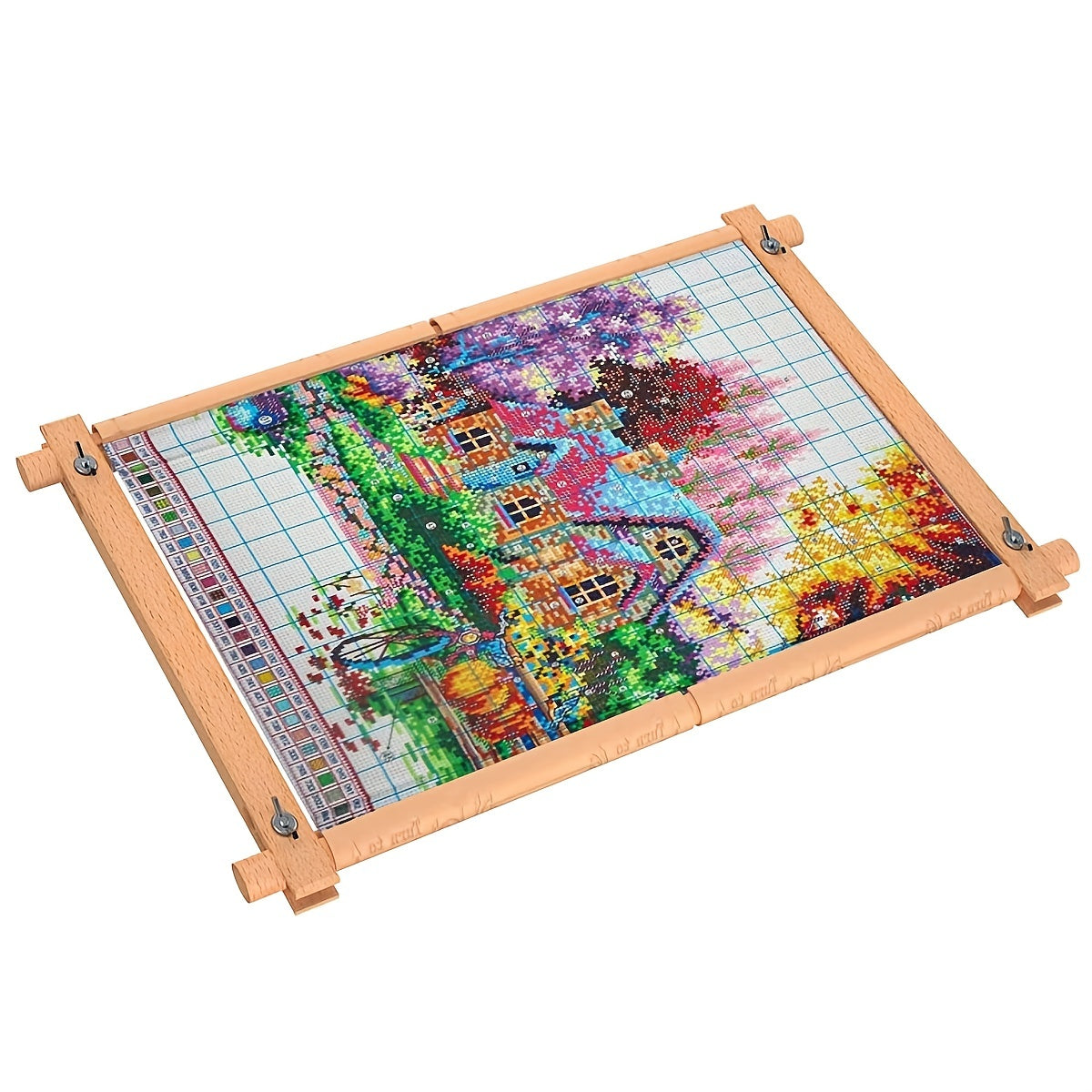 Beech Wood Tapestry Scroll Embroidery Frame Quilting Stitching Frame