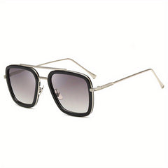 Men's Vintage Metal Frame Sunglasses Retro Toad Mirror