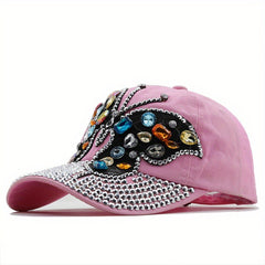 Distressed Butterfly Cowboy Hat Baseball Cap Sun Protection Sun Hat