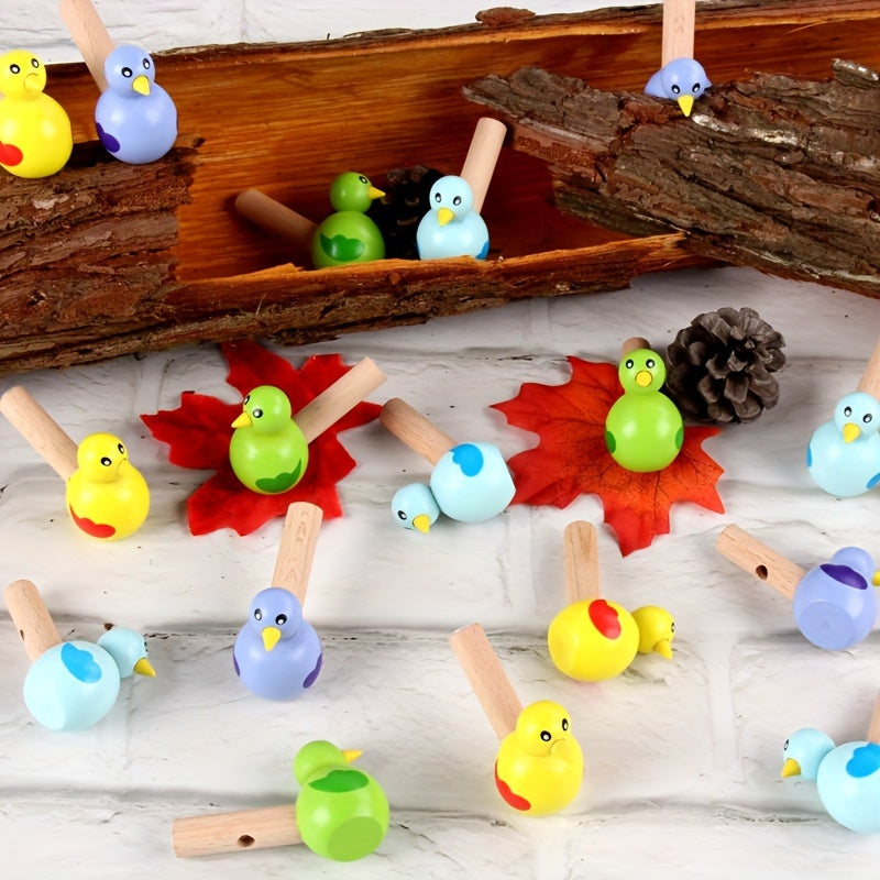 Wooden Toys Mini Whistle Bird Educational Music Toys