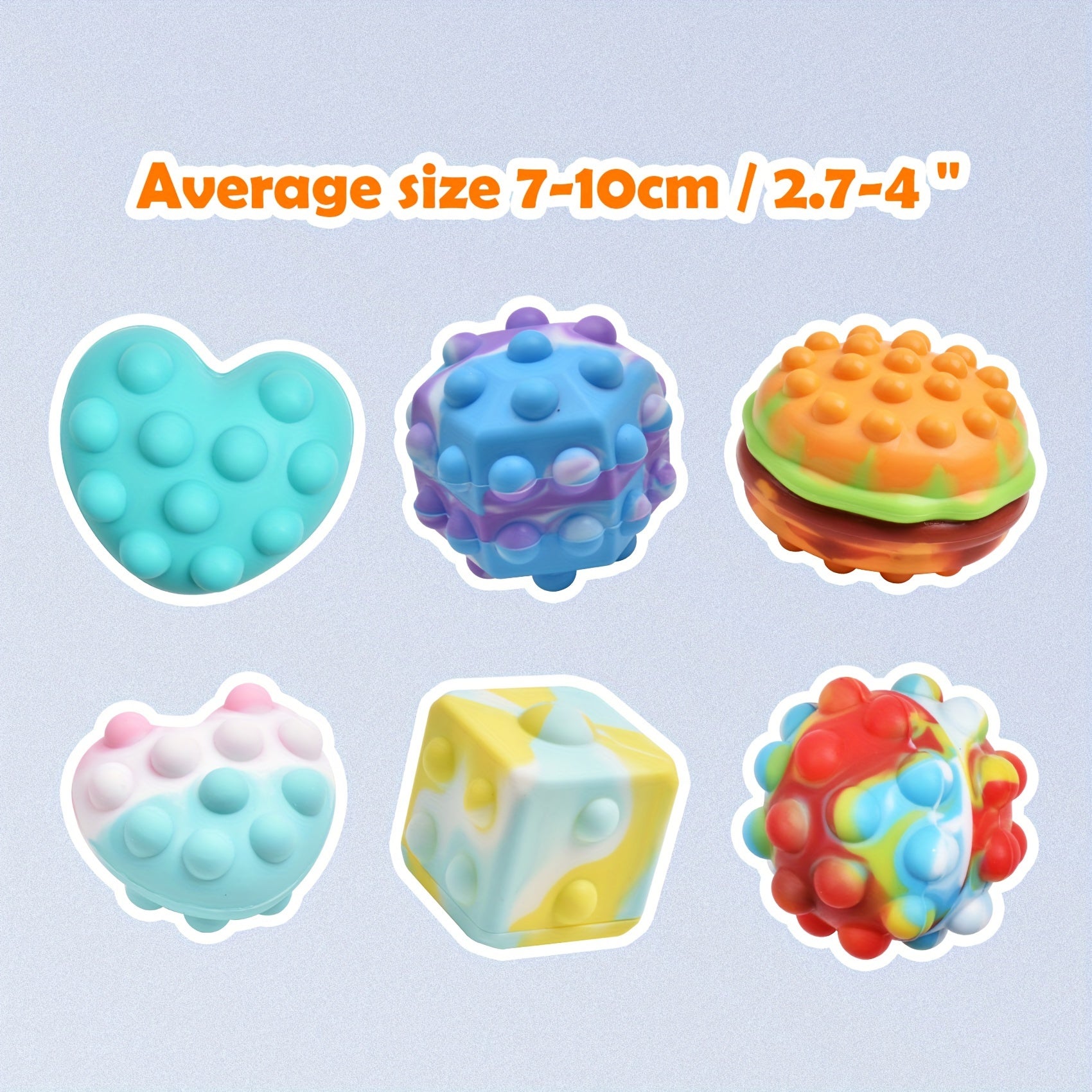 Pop Bubble Fidget Sensory Toy Stress Balls for Kids