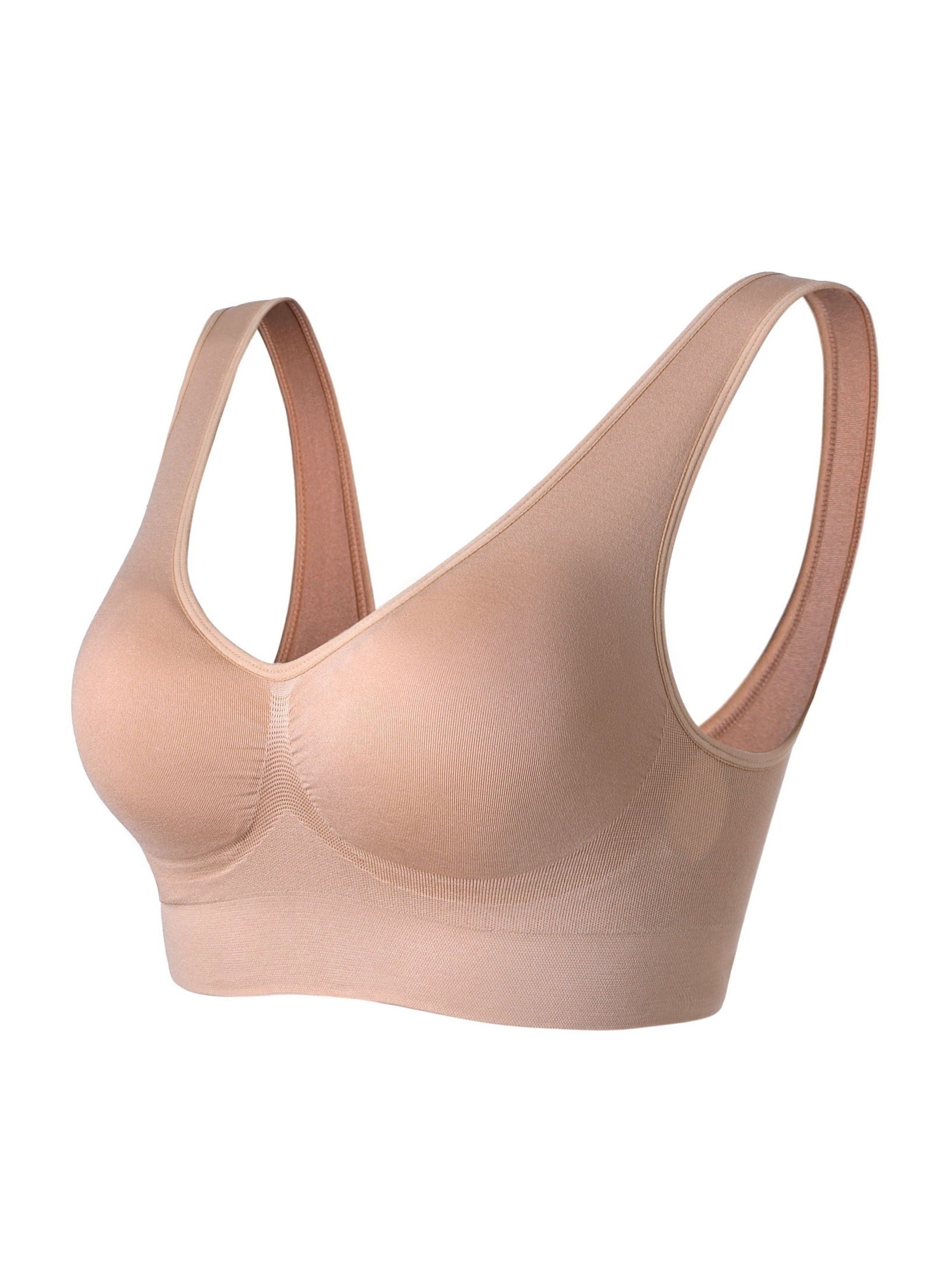 Women Lightly Lined Wire Bra Push Up Deep V Underwire Double Support