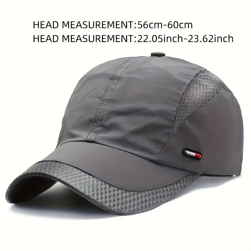 Quick Dry Mesh Baseball Cap Summer Caps for Outdoor Sports