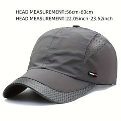 Quick Dry Mesh Baseball Cap Summer Caps for Outdoor Sports