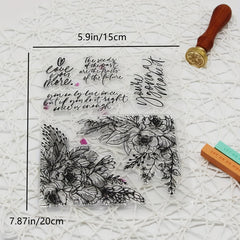 Cartoon Flower DIY Clear Stamp