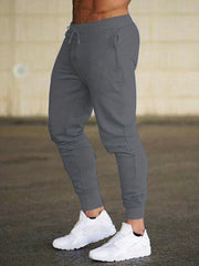 Men's Solid Drawstring Sweatpants Pocket Casual Comfy Jogger Pants
