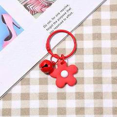 Flower Bell Keychain Bag Charm with Ornament Keyring