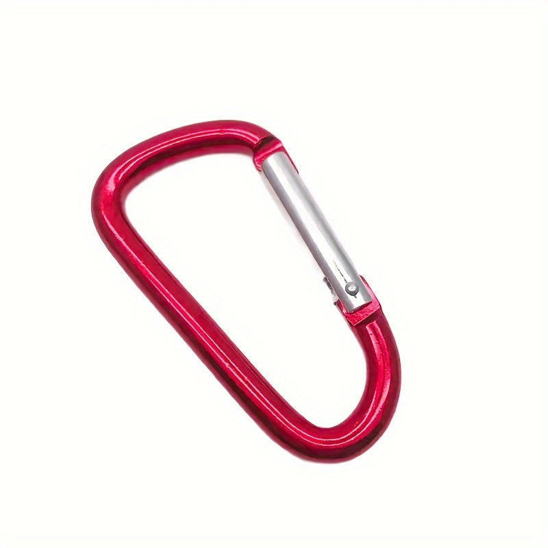 6pcs Aluminum D Buckle Backpack Carabiner Outdoor Camping Hiking