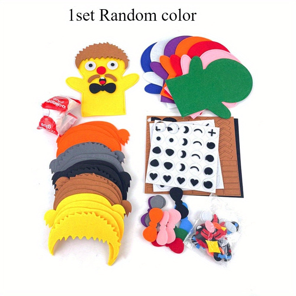 DIY Felt Hand Puppet Kit Create Character Puppets Parties Festive Events