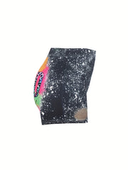 Casual Elastic Waist Shorts for Women