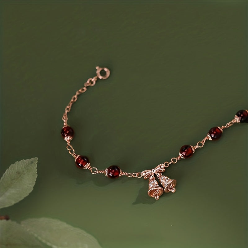 Christmas Bell Pendant Bracelet for Girls Kids