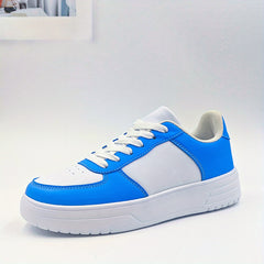 Women's Contrast Skate Shoes Casual Lace Up Outdoor Shoes