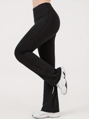 High Waisted Bootcut Leggings With Pockets Flared Yoga Pants