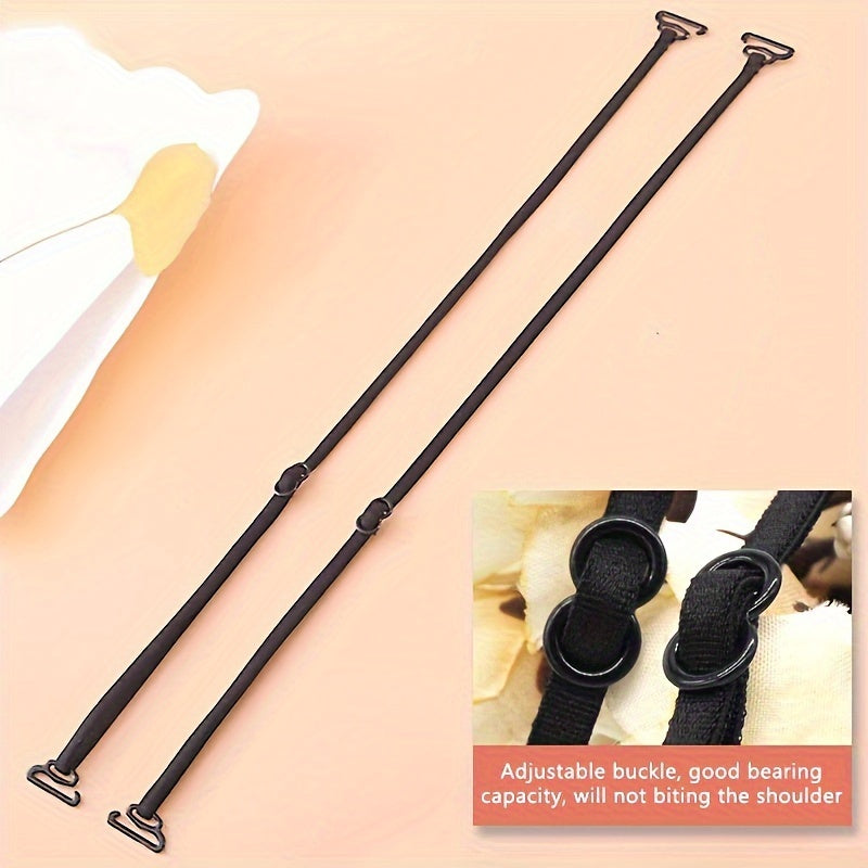 3pcs Elastic Bra Shoulder Straps Non slip Adjustable Underwear Straps
